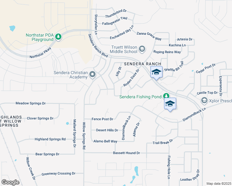 map of restaurants, bars, coffee shops, grocery stores, and more near 14008 Tanglebrush Trail in Haslet