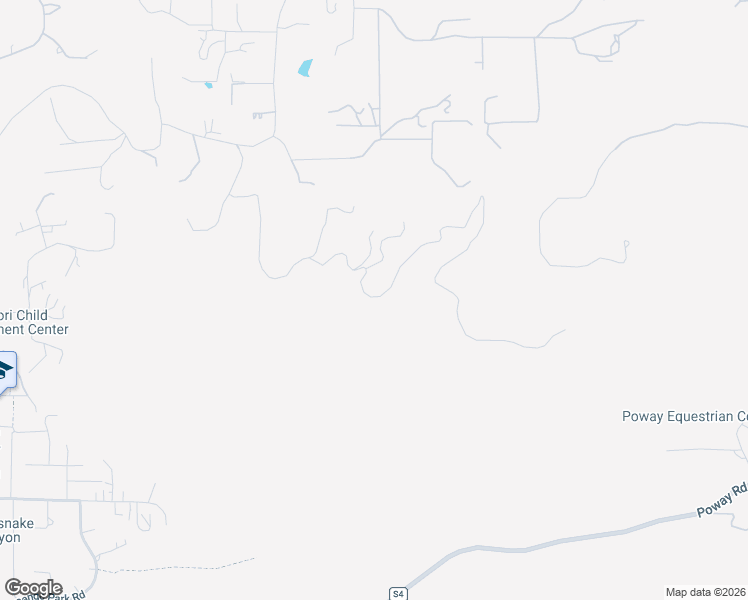 map of restaurants, bars, coffee shops, grocery stores, and more near 14829 Winding Canyon Road in Poway