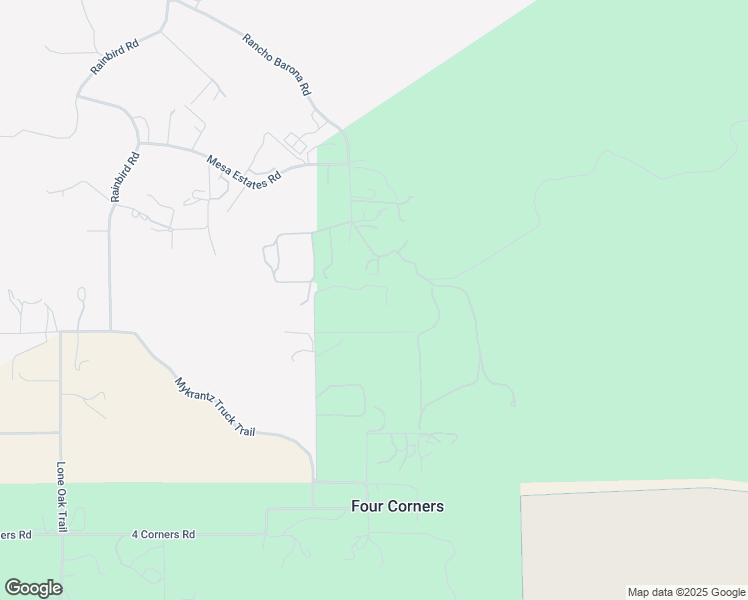 map of restaurants, bars, coffee shops, grocery stores, and more near 15230 Evenson Way in Ramona