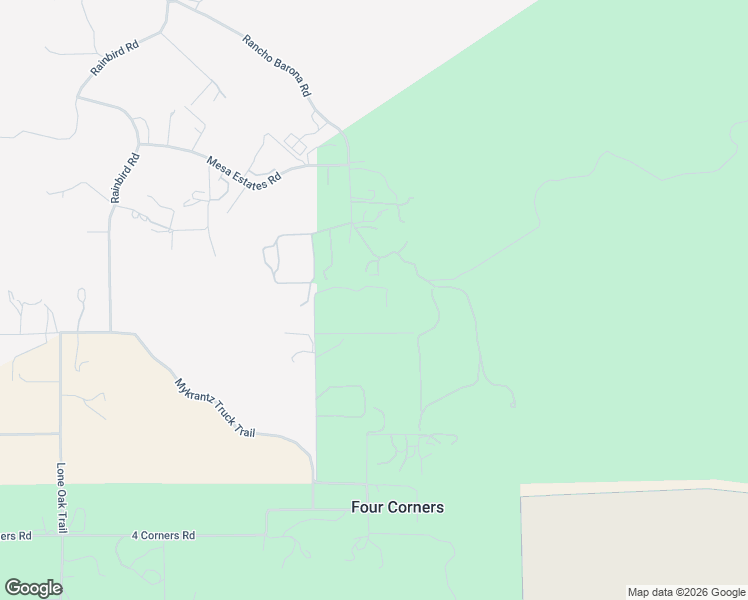 map of restaurants, bars, coffee shops, grocery stores, and more near 15230 Evenson Way in Ramona