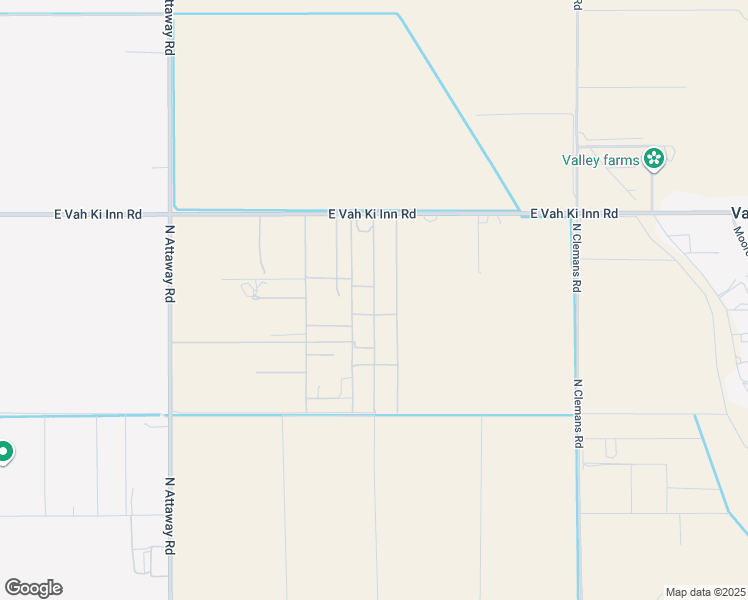 map of restaurants, bars, coffee shops, grocery stores, and more near 11655 North Thunder Mountain Road in Coolidge