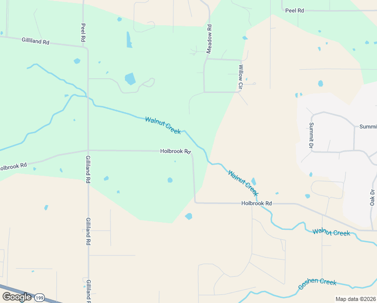 map of restaurants, bars, coffee shops, grocery stores, and more near 2600 Holbrook Road in Springtown