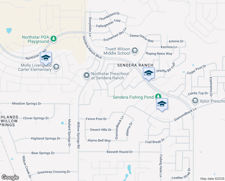 map of restaurants, bars, coffee shops, grocery stores, and more near 14041 Rodeo Daze Drive in Haslet