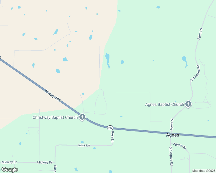 map of restaurants, bars, coffee shops, grocery stores, and more near 760 Windy Hill Lane in Springtown
