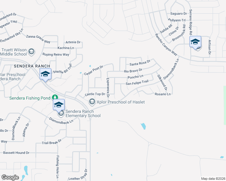 map of restaurants, bars, coffee shops, grocery stores, and more near 14037 Firebush Lane in Haslet