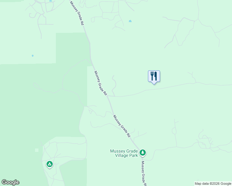 map of restaurants, bars, coffee shops, grocery stores, and more near 14871 Mussey Grade Road in Ramona
