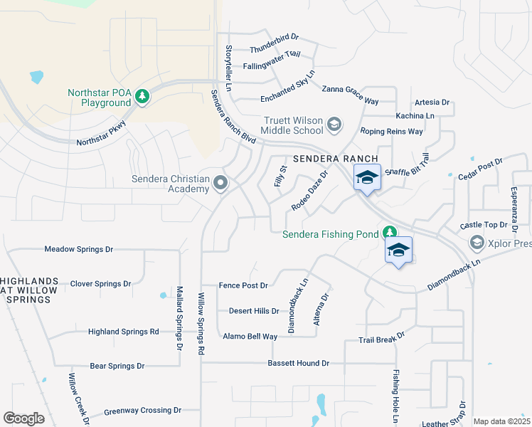 map of restaurants, bars, coffee shops, grocery stores, and more near 14008 Tanglebrush Trail in Haslet