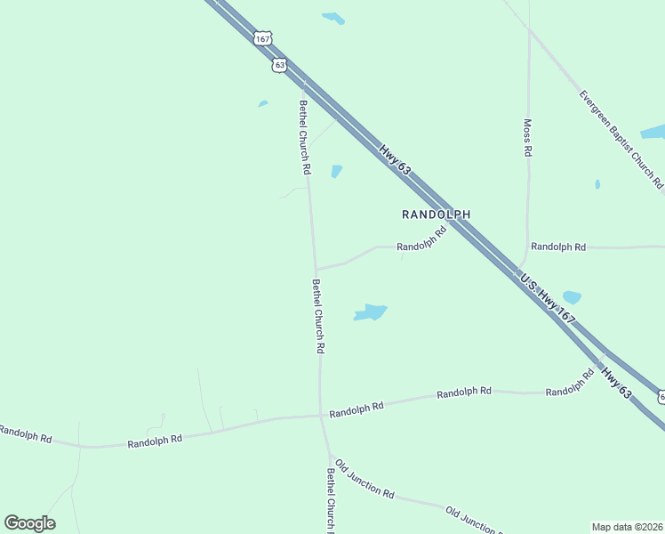 map of restaurants, bars, coffee shops, grocery stores, and more near Bethel Church Rd in Lillie