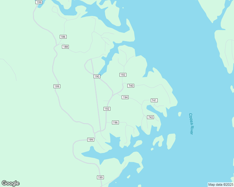 map of restaurants, bars, coffee shops, grocery stores, and more near 1 County Road 194 in Clanton