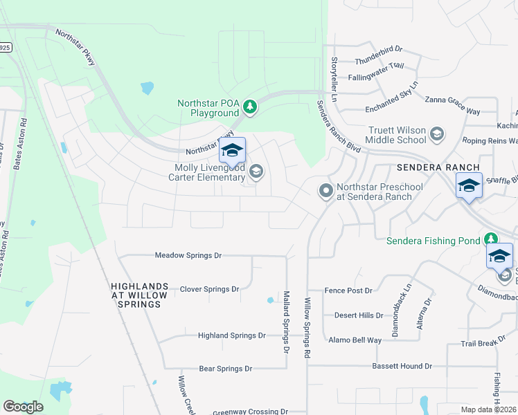 map of restaurants, bars, coffee shops, grocery stores, and more near 1808 Proteus Drive in Haslet