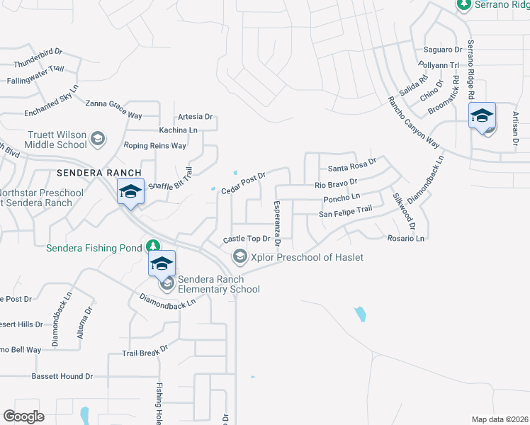map of restaurants, bars, coffee shops, grocery stores, and more near 14100 Playa Trail in Haslet