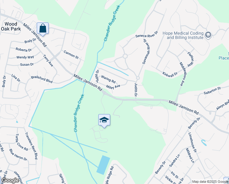 map of restaurants, bars, coffee shops, grocery stores, and more near 103 Beth Court in Summerville