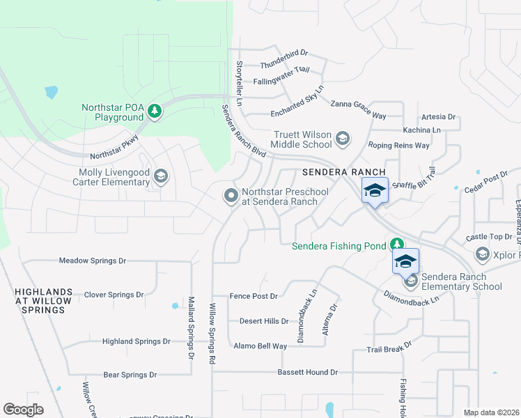 map of restaurants, bars, coffee shops, grocery stores, and more near 14044 Wrangler Way in Haslet
