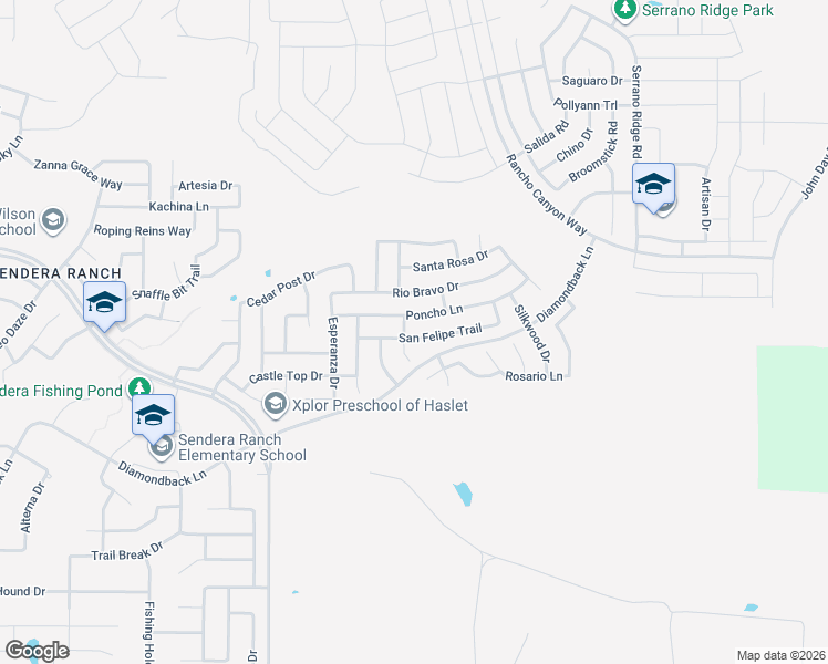 map of restaurants, bars, coffee shops, grocery stores, and more near 824 San Felipe Trail in Haslet