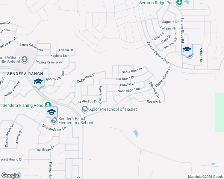 map of restaurants, bars, coffee shops, grocery stores, and more near 848 San Felipe Trail in Haslet