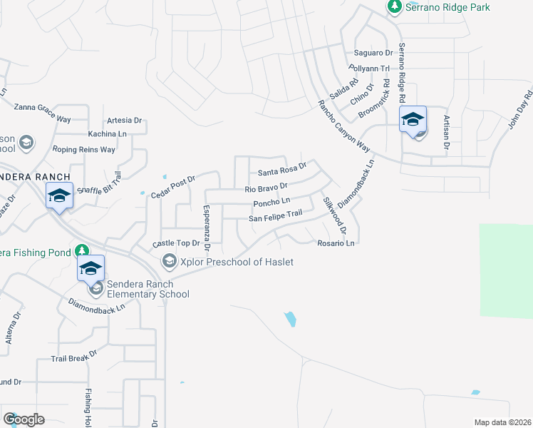 map of restaurants, bars, coffee shops, grocery stores, and more near 812 San Felipe Trail in Haslet
