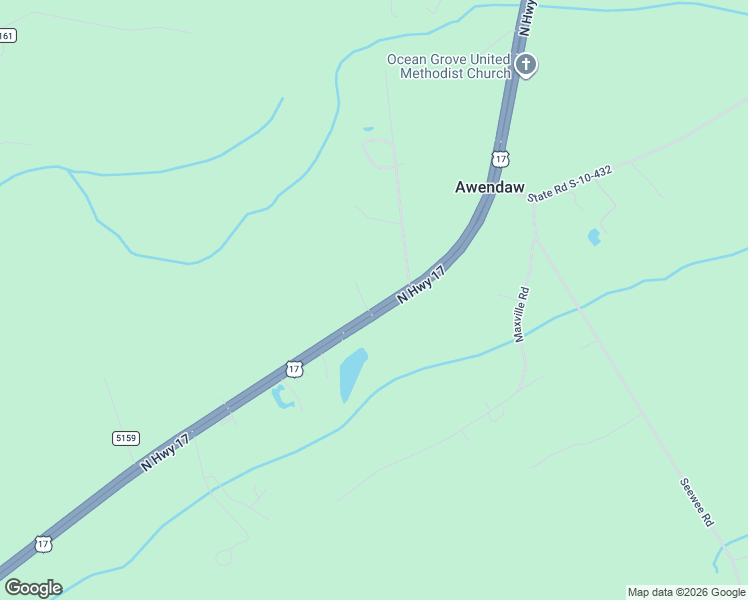 map of restaurants, bars, coffee shops, grocery stores, and more near 6320 U.S. 17 in Awendaw