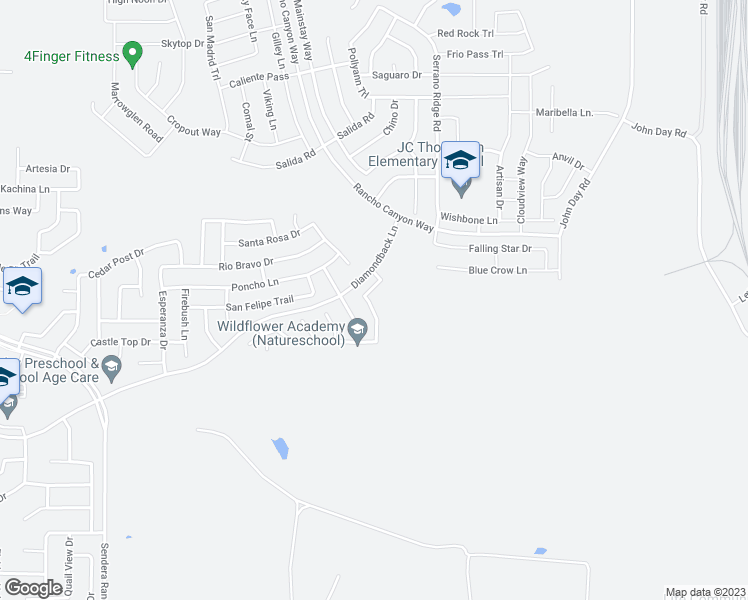 map of restaurants, bars, coffee shops, grocery stores, and more near 14044 San Christoval Pass in Haslet