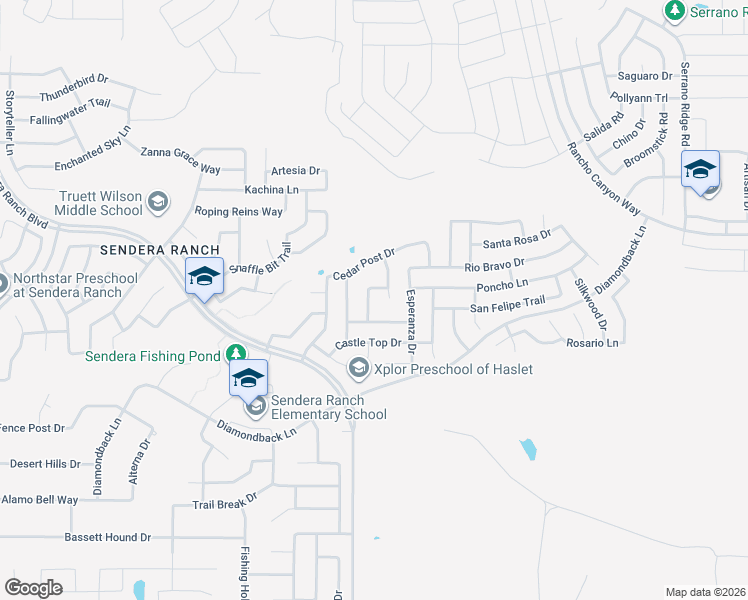 map of restaurants, bars, coffee shops, grocery stores, and more near 14120 Cochise Drive in Haslet