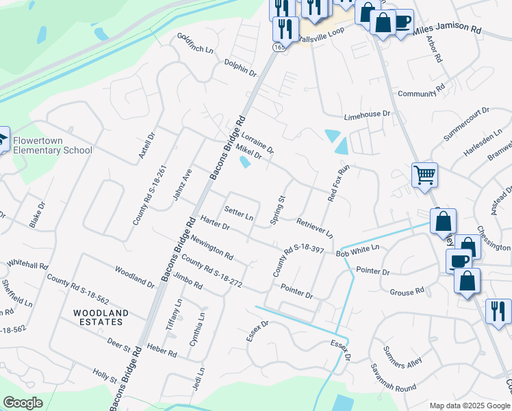 map of restaurants, bars, coffee shops, grocery stores, and more near 300 Chucker Drive in Summerville