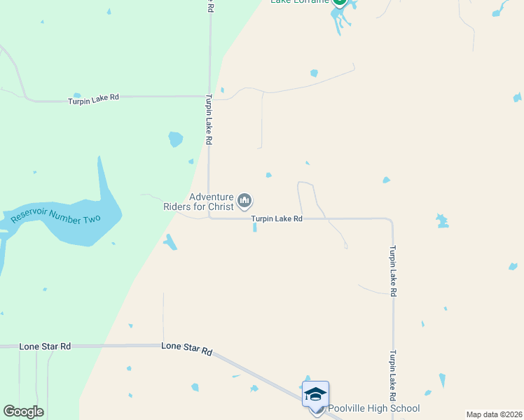 map of restaurants, bars, coffee shops, grocery stores, and more near 1401 Turpin Lake Road in Poolville