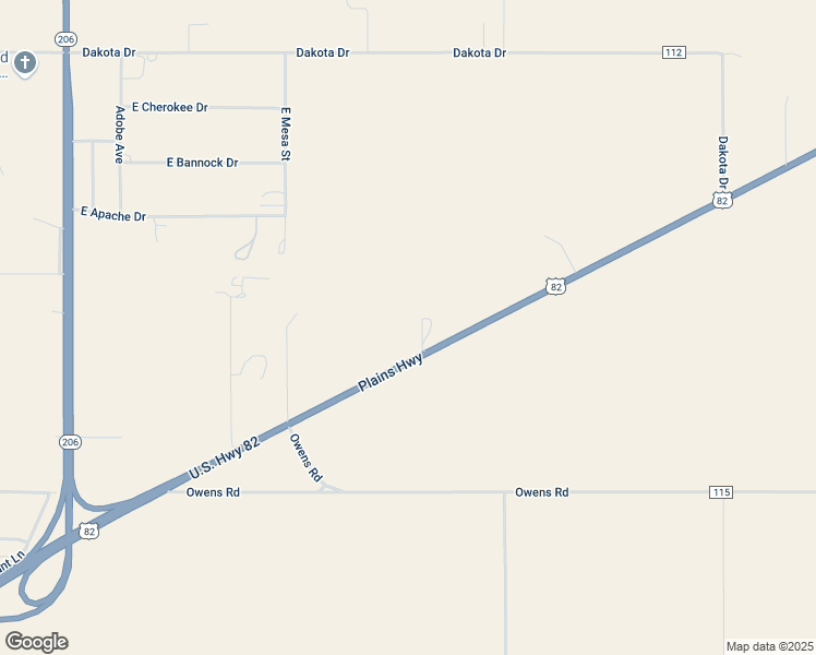 map of restaurants, bars, coffee shops, grocery stores, and more near 3705 Plains Highway in Lovington