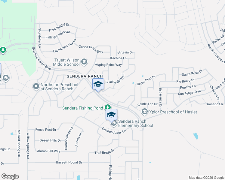 map of restaurants, bars, coffee shops, grocery stores, and more near 1217 Round Pen Run in Haslet