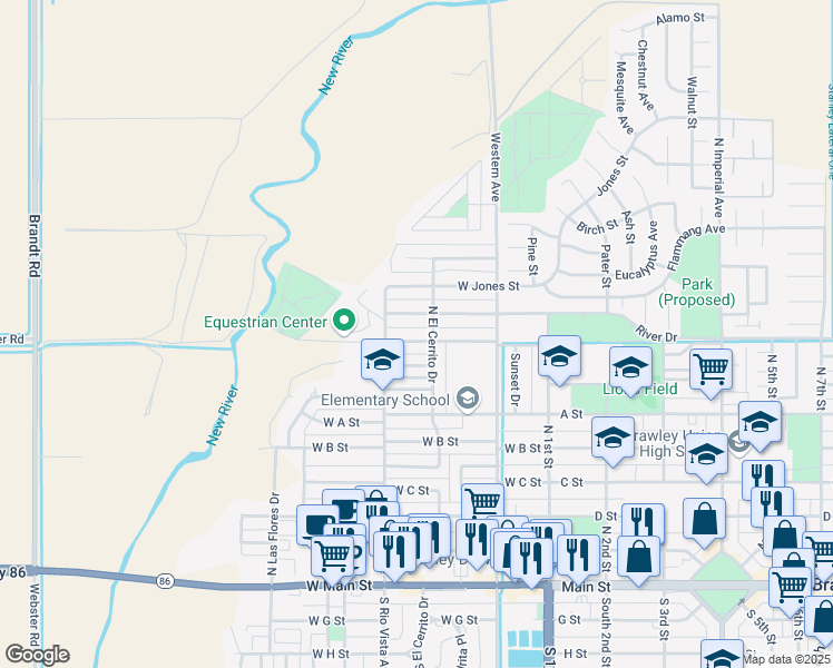 329 West River Drive, Brawley CA Walk Score