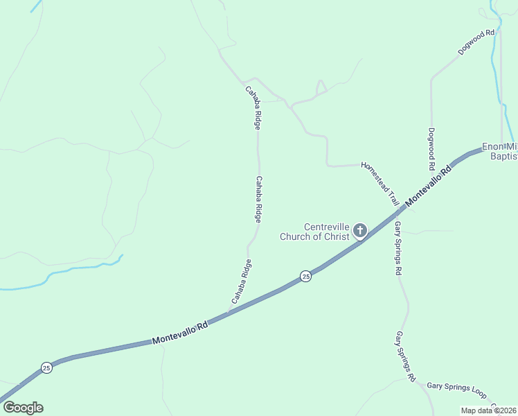 map of restaurants, bars, coffee shops, grocery stores, and more near 1038 Cahaba Ridge in Centreville
