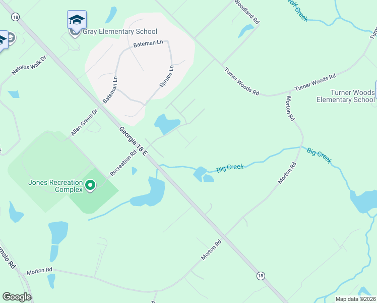 map of restaurants, bars, coffee shops, grocery stores, and more near 806 Holly Ridge Drive in Gray