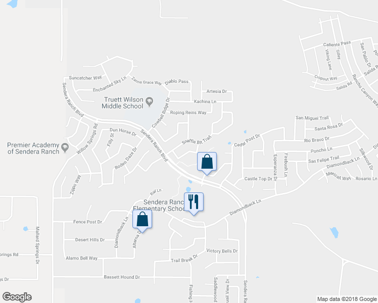 map of restaurants, bars, coffee shops, grocery stores, and more near 1236 Round Pen Run in Haslet