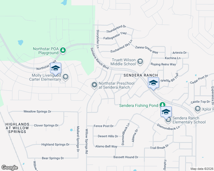 map of restaurants, bars, coffee shops, grocery stores, and more near 14044 Wrangler Way in Haslet