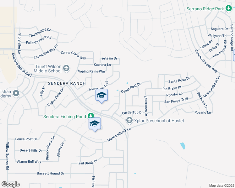 map of restaurants, bars, coffee shops, grocery stores, and more near 14129 Cedar Post Drive in Haslet