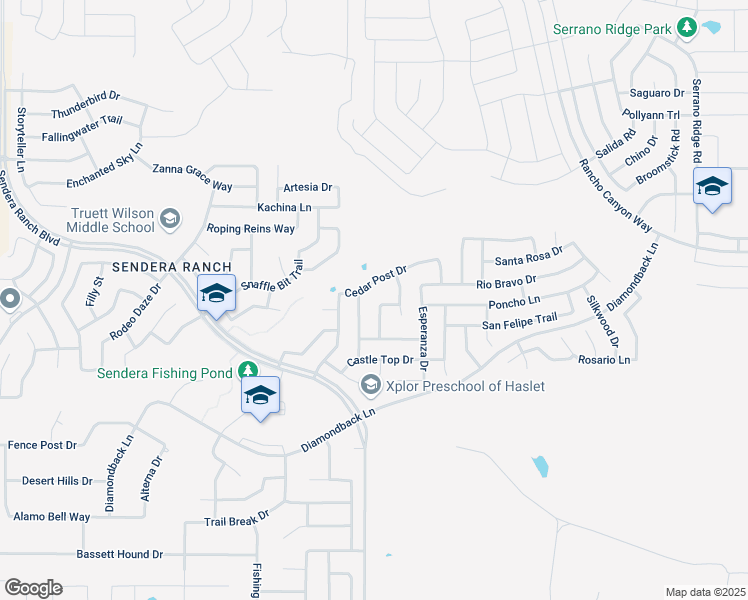 map of restaurants, bars, coffee shops, grocery stores, and more near 14137 Cochise Drive in Haslet