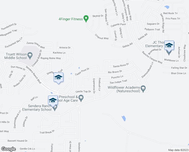 map of restaurants, bars, coffee shops, grocery stores, and more near 14069 Firebush Lane in Haslet