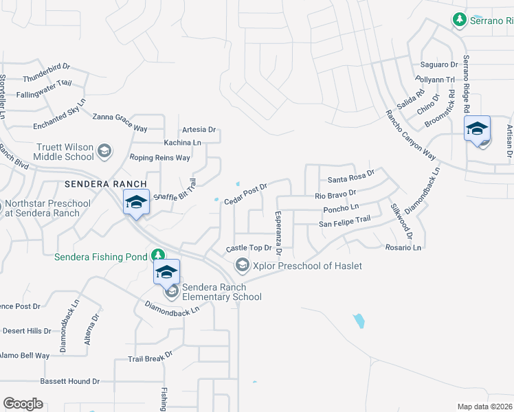 map of restaurants, bars, coffee shops, grocery stores, and more near 14100 Playa Trail in Haslet