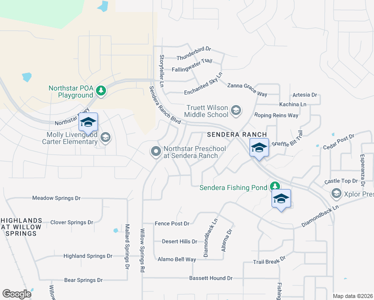 map of restaurants, bars, coffee shops, grocery stores, and more near 14124 Tanglebrush Trail in Haslet