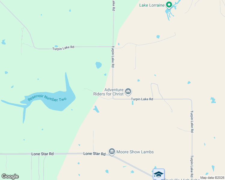 map of restaurants, bars, coffee shops, grocery stores, and more near Turpin Lake Road in Poolville