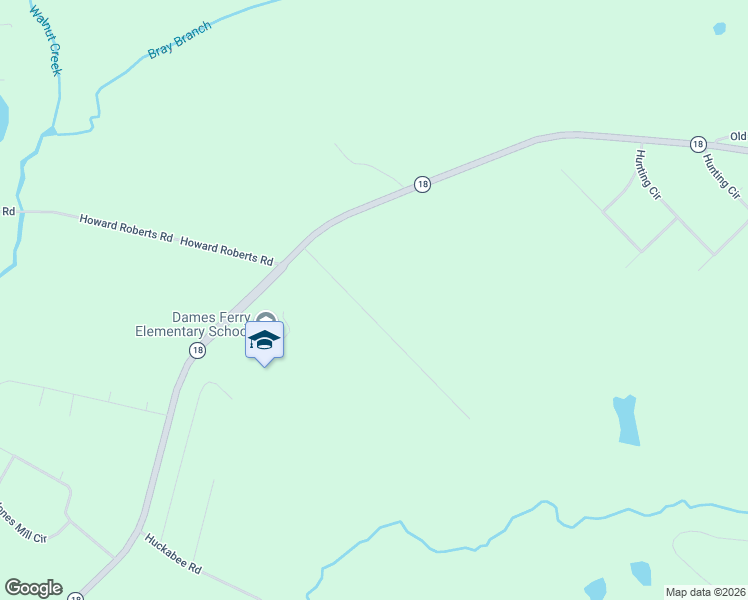 map of restaurants, bars, coffee shops, grocery stores, and more near 3327 Trotters Ridge Trail in Gray