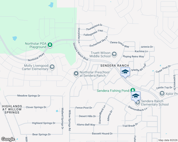 map of restaurants, bars, coffee shops, grocery stores, and more near 14109 Tanglebrush Trail in Haslet