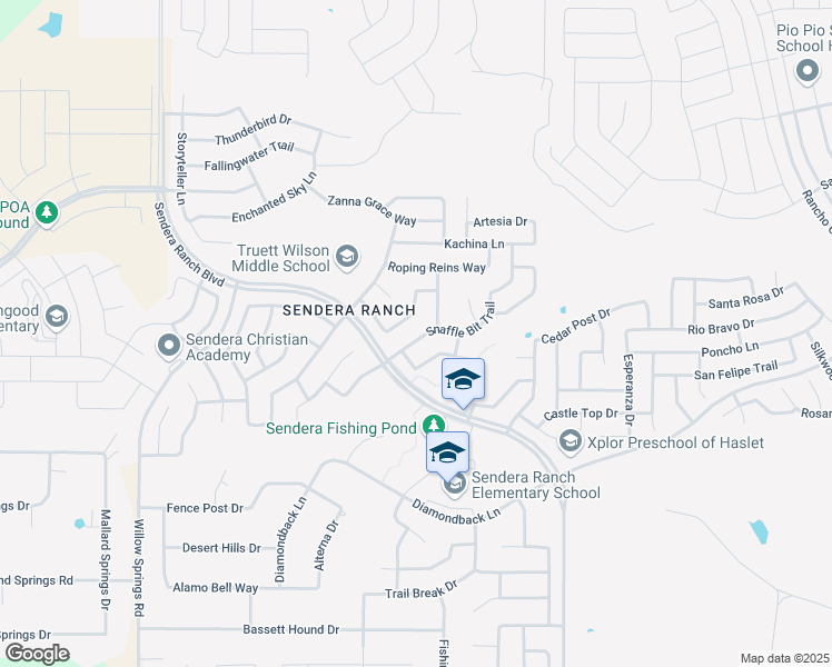 map of restaurants, bars, coffee shops, grocery stores, and more near 14133 Snaffle Bit Trail in Haslet