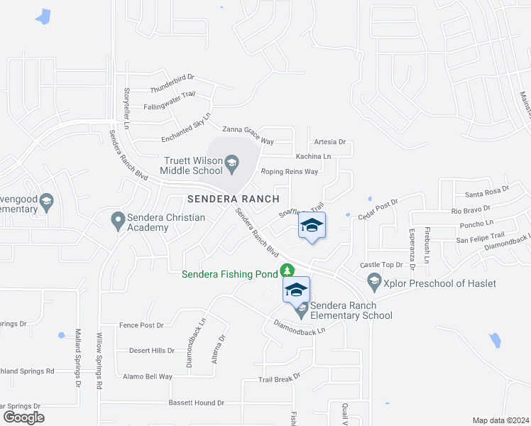 map of restaurants, bars, coffee shops, grocery stores, and more near 1309 Barrel Run in Haslet