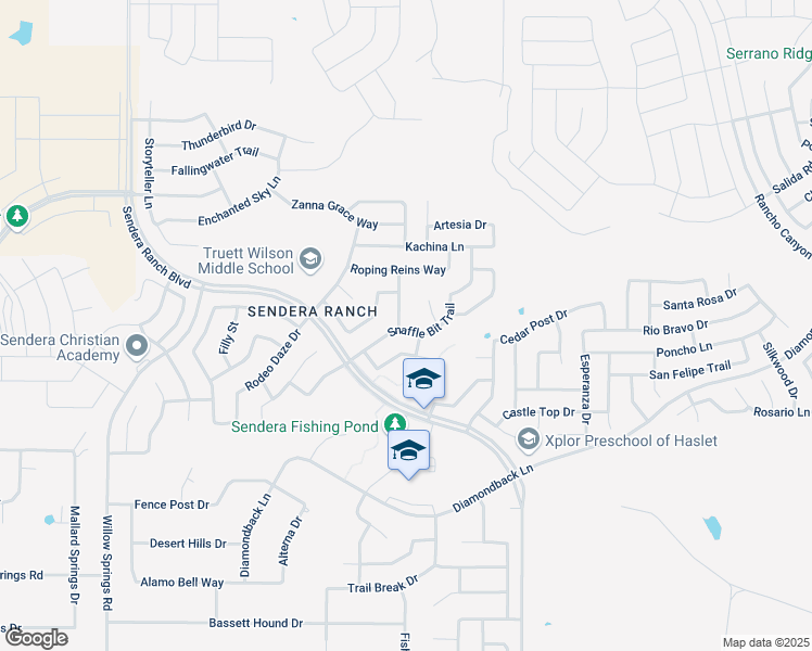 map of restaurants, bars, coffee shops, grocery stores, and more near 14169 Snaffle Bit Trail in Haslet