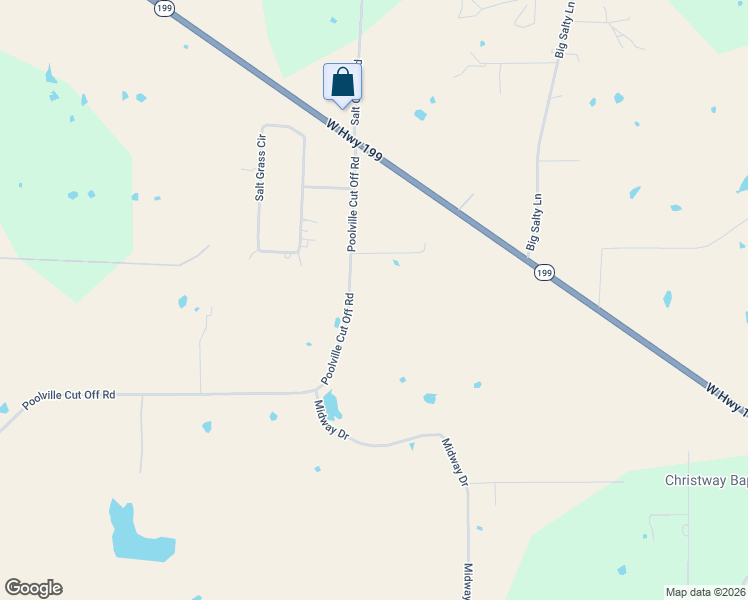 map of restaurants, bars, coffee shops, grocery stores, and more near 2300 Poolville Cut Off Road in Poolville