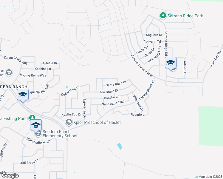 map of restaurants, bars, coffee shops, grocery stores, and more near 812 Rio Bravo Drive in Haslet