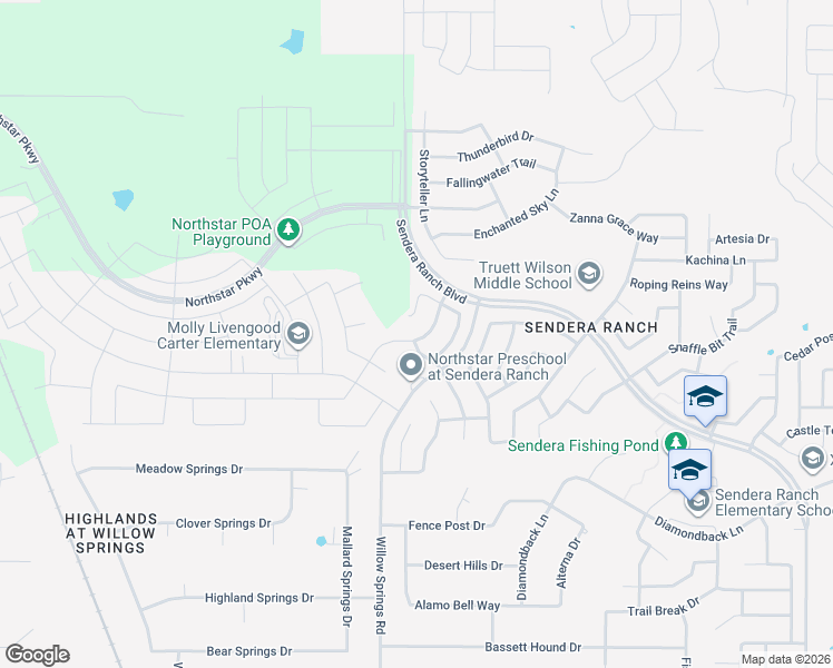 map of restaurants, bars, coffee shops, grocery stores, and more near 1752 Falling Star Drive in Haslet