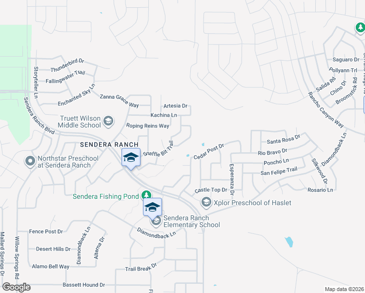 map of restaurants, bars, coffee shops, grocery stores, and more near 14232 Polo Ranch Court in Haslet