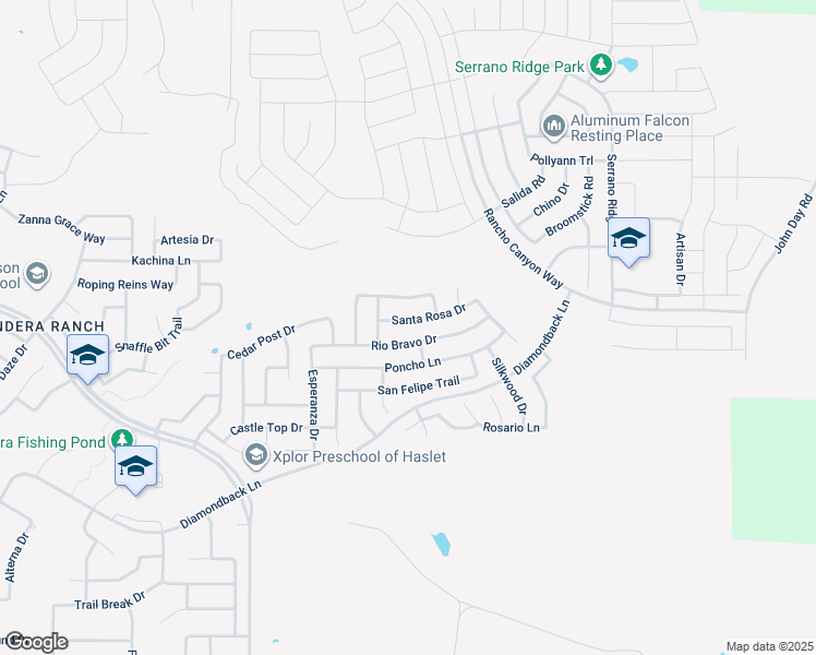 map of restaurants, bars, coffee shops, grocery stores, and more near 829 Santa Rosa Drive in Haslet