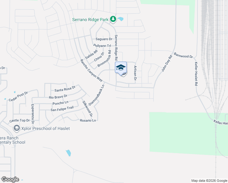 map of restaurants, bars, coffee shops, grocery stores, and more near 464 Blue Crow Lane in Haslet