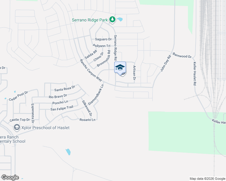 map of restaurants, bars, coffee shops, grocery stores, and more near 464 Blue Crow Lane in Haslet